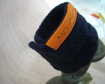 Geldbörse fürs Handgelenk (blau, Baumwollfleece)